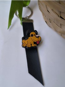 Resim Esey Dizayn Köpek Anahtarlık Deri - Motosiklet Anahtarlık 