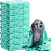 Resim 2-Pack PawPals Hızlı Kuruyan Mikrofiber Köpek Havluları - Süper Emici, Dayanıklı Pet Banyo Havluları Tüm Irklar İçin, Bakım ve Kurutmak İçin İdeal 