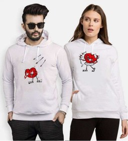 Resim Tshirthane Ok Hedef Sevgili Kombinleri Kapüşonlu Kombini (528222308) 