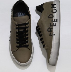 Resim Bueno Shoes Haki Siyah Deri Erkek Spor Ayakkabı 01mr9203 