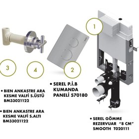 Resim Eca Serel Gömme Rezervuar Set Kampanyası 2 570180-1122 | Smooth |set2 