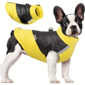 Resim Kış Pet Sıcak Mont Yansıtıcı Rahat Köpek Giysileri, Küçük, Orta ve Büyük Köpekler için Uygun 