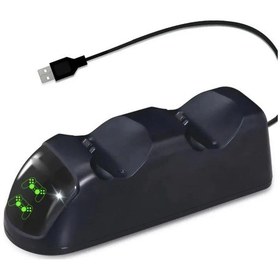 Resim Veri Kurbağa Ps4 Şarj İstasyonu Denetleyici Şarj Cihazı Kablosuz Ps4 Usb Çift Black 