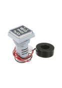 Resim Geeksen Küçük Kare Dijital Volt-ampermetre - Ac 60-500v / 0-100a Çift Led Ekranlı 