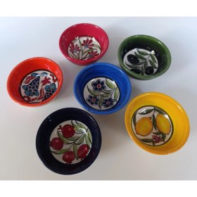 Resim El Yapımı 6'lı 8cm Sosluk Çerezlik Reçellik Seramik Kase 