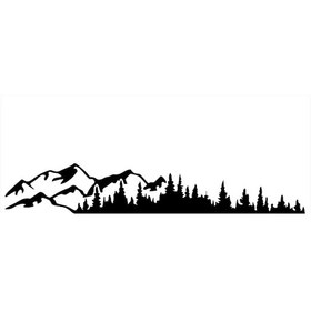 Resim Fosenze Siyah Vinil Orman Ağaç Desenli Araba Sticker - Suv, Kamyon, Karavan İçin Dekoratif Hasar Kapatıcı, Su Geçirmez, Dayanıklı 