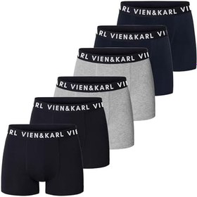 Resim VIEN&KARL 6'lı Premium Kutu, Erkek Boxer, Pamuklu, Likralı, Erkek İç Çamaşırı Külot 
