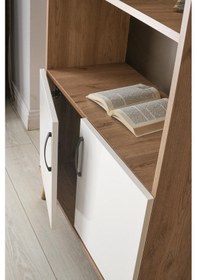 Resim Kumsal Dolaplı 5 Raflı Kitaplık 80x30x195cm 001 