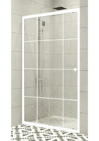 Resim Durul Duşakabin Ön Cephe Beyaz Çizgi Beyaz 