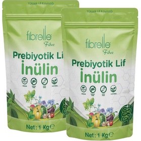 Resim Fibrelle Doğal Saf İnülin Hindibağ Prebiyotik Lif 2 x 1 KG 