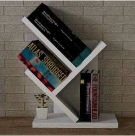 Resim Emkawood Sense Masa Üstü Kitaplık Raf 