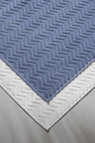 Resim Taffeta X Bathmat Sky - 2 Adet 50x75 cm Ayak Havlusu - Mavi - Beyaz 