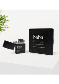 Resim Bk Home Baba Tasarımlı Siyah Metal Sigara Tabakası ve Benzinli Ça 