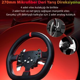 Resim Pxn V10 Ultra Direct Drive Yarış Direksiyon Seti - 3.2nm Servo Motor - Pc, Ps4, Xbox Uyumlu 