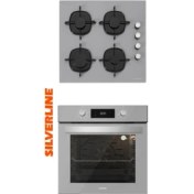 Resim Silverline 2 Li Cam Ankastre Set BO6504S01 - CS5335S01 Gri 