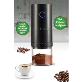 Resim Kiwi KSPG-4817 Şarjlı Öğütücü İnce ve Kalın Ayar Seçeneği ile 120 ml Siyah 