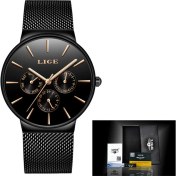 Resim Hanyang Tüm Siyah Lıge Erkek Saatler Üst Marka Lüks Su Geçirmez Ultra Ince Tarih Saat Erkek Çelik Kayış Rahat Kuvars Izle Erkekler Spor Kol Saatleri (Yurt Dışından) 