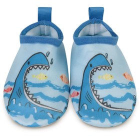 Resim Civil Boys Köpekbalığı Baskılı Tabanlı 20-24 Numara Deniz Ayakkabısı - Mavi - Mavi / 20 Numara 
