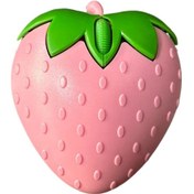 Resim Neevoyu Pink Çilek Desenli İki Modlu Kablolu/kablosuz Sessiz Fare - Otomatik Uyku, Gizli Alıcı, Kaymazsız Silikon Tekerlek, Cilt Dost Mat Dokuma Diğer 