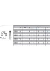 Resim M10 Omega Zincir Kilidi 3/8 2 Adet - Mg-571889 5 x 5 
