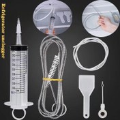 Resim Buzdolabı 5 adet Set: Drenaj Yılanı, Hortum, Temizlik Fırçası, Buz Küreği ve Su Drenajı Engeli Giderme için Buzdolabı Temizleme Fırçası 