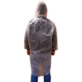 Resim Master 507085 Şeffaf Tek Kullanımlık Naylon Yağmurluk Çıt Çıtlı 