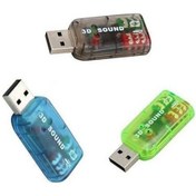 Resim 5 1 Usb Ses Kartı 4504P Laptop Bilgisayar Pc 3D Çevirici Dönüştür 