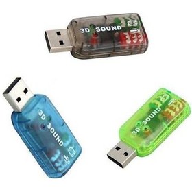 Resim 5 1 Usb Ses Kartı 4504P Laptop Bilgisayar Pc 3D Çevirici Dönüştür 