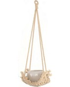 Resim Sones W Tipi Makrome Asılı Çiçek Saksıları Dekorasyon İç Mekan Dış Mekan Örgülü Halat Asılı Saksı Bitki Tutucu 