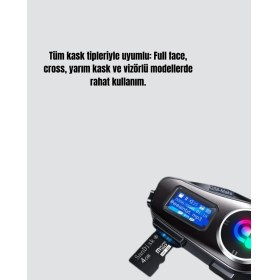 Resim Pileli Store 500 Metre Interkom Mesafeli Kask Kulaklığı Gürültü Engelleyici 