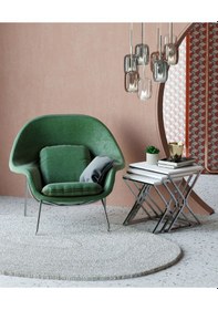 Resim Makbulce Bulut 3lü Zigon Sehpa Krom Ayak Beyaz 