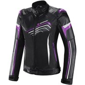 Resim Jk153w Purple 4 Mevsim Kadın Deri Mont 