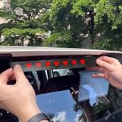 Resim Araba Fren Lambası Dekoratif Sticker, Karbon Fiber Arka Lamba Stickerı, Arka Stop Lambası Modifikasyonu Sevimli Kalp Şeklinde Çizgi Film Stickerı Sihirli Göz Stickerı, Kesilebilir Sticker, Araba Kendinden Yapışkanlı Süsleme Stickerı, Küçük Sticker 