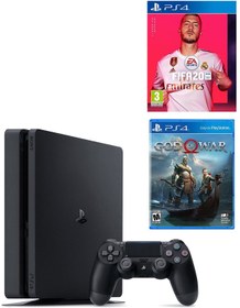 Resim Playstation 4 Slim 500 GB Konsol + PS4 Fifa 2020 Oyun + PS4 God Of War Oyun Sony