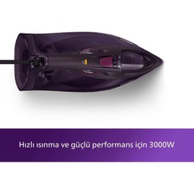 Resim Philips Azur DST7061/30 Buharlı Ütü Koyu Mor 
