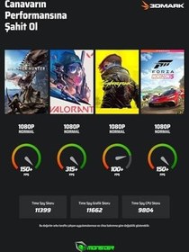 Resim Monster Tulpar T7 V26.2.2 Intel Core i7 13620H 32 GB RAM 1 TB SSD 8 GB RTX 5060 FreeDOS 17,3" FHD 144 Hz Oyun Bilgisayarı 