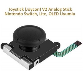 Resim Nintendo Switch Ns Joystick Joycon V2 Analog Stick Siyah 