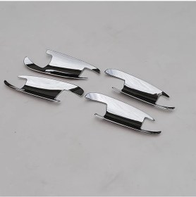 Resim Xuweiwei W166 X166 X204 Kapı Kolu Kaplaması Bright Krom Dayanıklı Şık Araç Dış Görünüm 