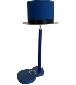 Resim Gitar Tasarım Lacivert Metal Abajur Lacivert 