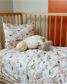 Resim Pithy Sevimli Koyunlar Pamuklu Organik Bebek Nevresim Seti (100X150CM)-cute Sheeps 