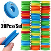 Resim 20 Adet EVA Köpük Olta İpliği Makaraları - Çengel ve Döner Winding Board Organizerı için İz İzleme Yönetimi - Dayanıklı Hafif Tackle Aksesuarı 