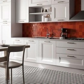 Resim Vitra 10X10 Retromix Fon Lava Kırmızı Parlak Duvar Karosu Parlak K94842580001VTE0 (1 M2) 