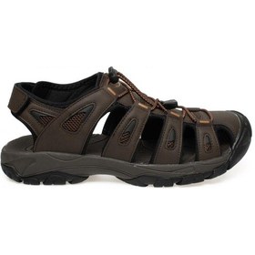 Resim Dockers 234715-m Önü Kapali Kahverengi Erkek Sandalet Kahverengi 