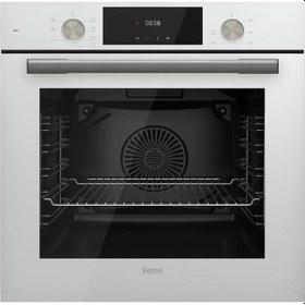 Resim Ferre QMS63CB - D064 2'li Beyaz Cam Ankastre Set 