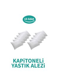 Resim Kapitoneli Yastık Alezi 10'lu Pamuklu Fermuarlı Kapitone Yastık Koruyucu Yastık Kılıfı 