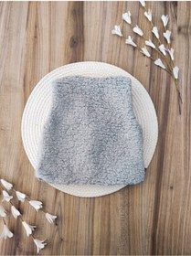 Resim Bebella Gri Kız / Erkek Bebek Yeleği Welsoft Kumaş Iç Kısmı Pamuklu Önden Kurdelelı Bebek Yenidoğan Yelek 