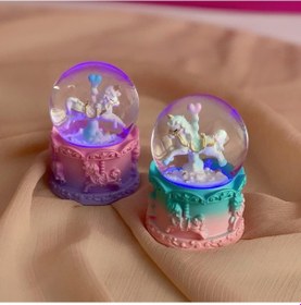 Resim Mini Boy Işıklı Unicorn Kar Küresi - 9003479824772to 