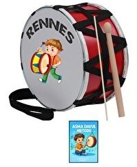 Resim Rennes DVL-30RD Örf Aletleri 30 CM Özel Tasarım Çocuk Davulu 
