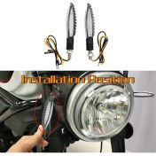 Resim Steellaar Dönüş Sinyali LED Işığı E24 Akan Su Yanıp Sönen Göstergesi (Yurt Dışından) 