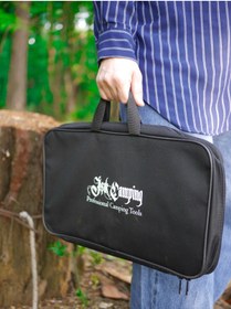 Resim IşıkCamping Kişiye Özel Profesyonel Çantalı Bushcraft Kamp,doğa Seti,balta,testere,bıçak 